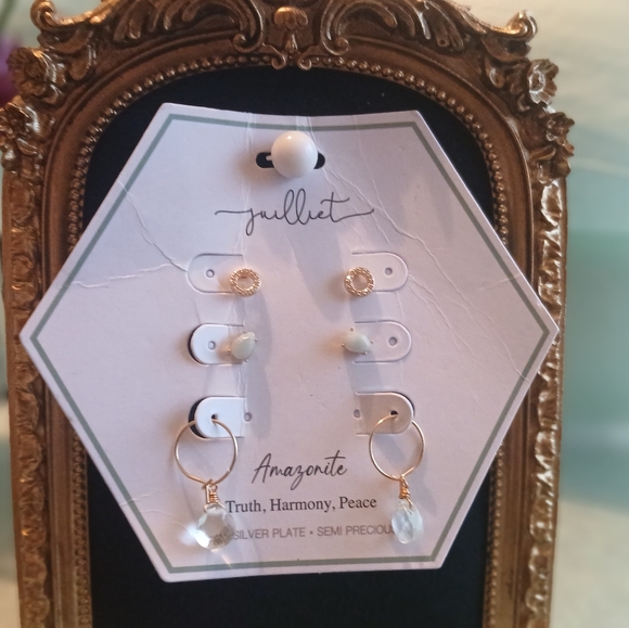 Amazonite Earring Set - Picture 3 of 3